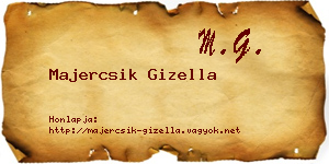 Majercsik Gizella névjegykártya